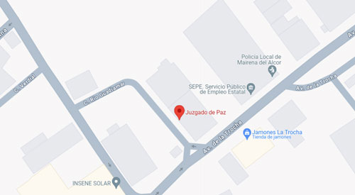 ubicacion Registro Civil Juzgado de Paz Mairena del Alcor Sevilla